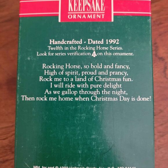 Vintage 1992 Hallmark Rocking Horse Collector's Series - Picture 2 of 6